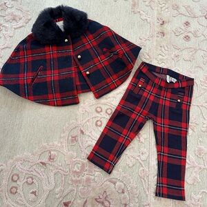 Janie and Jack cape and matching pants size 12-18 months